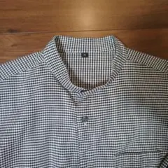 【美品】無印良品のチェック柄長袖シャツ Mサイズ