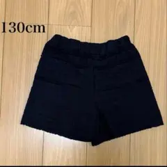 美品　130cm ショートパン　レース　ブラック