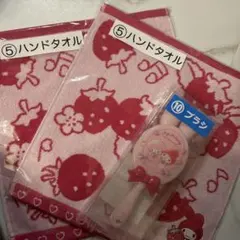 サンリオ マイメロディ マイメロ 一番くじ ハンドタオル ブラシ