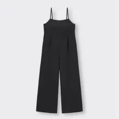 GU キャミソールジャンプスーツ+E ブラック　Lサイズ