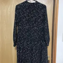 OZOC ドット柄長袖ワンピース