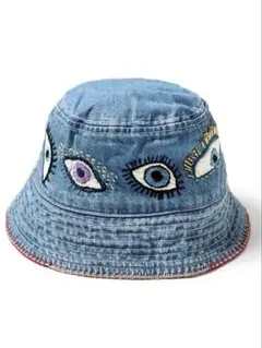 KAPITAL デニム バケットハット 目刺繍 - メルカリ