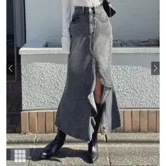GRL スリットラッフルデニムマーメイドスカート