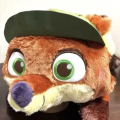 【新品】ズートピア　赤いほっぺ寝そべりスーパーラージキッズぬいぐるみ（ニック）