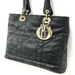 大人気☆クリスチャン ディオール☆トートバッグ☆カナージュ☆ナイロン☆ブラック！