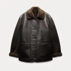 ZARA リバーシブルレザー ダブルフェイスコート