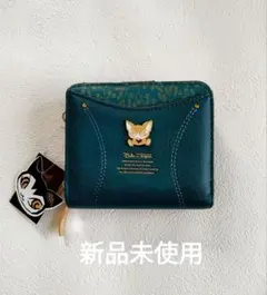 べべダヤン　ミモザポケット　コンパクト財布　グリーン