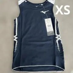 新品タグ付き　ミズノ　レーシングシャツ 陸上　レディース ネイビー×WH　XSのサムネイル