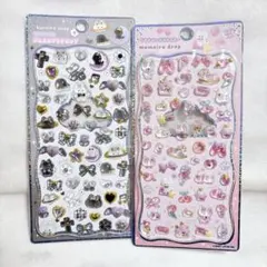 ジュエルプチドロップ　くろいろどろっぷ　プチドロップステッカー　ももいろどろっぷ