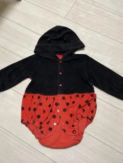 コムサイズム　てんとう虫モチーフのフード付きロンパース 80㎝　セット