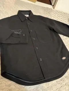 【美品】ディッキーズ Dickies ワークシャツ ジャケット 裏地付 黒 M