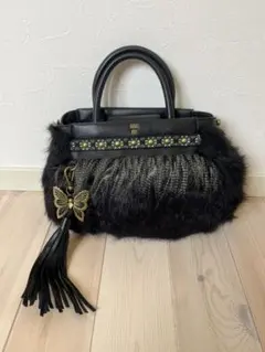 新品未使用品　ANNA SUI ファーハンドバッグ