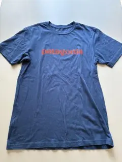 patagonia ネイビー ロゴ Tシャツ　パタゴニア