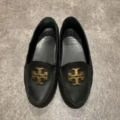 Tory Burch ブラックレザー ローファーのサムネイル
