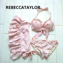 チ*ワ様 REBECCATAYLORフラワープリント ピンク セパレート水着のサムネイル