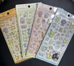 お得　激安　ポケモン 3Dステッカー 4パックセット