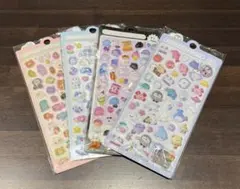 ボンボンドロップ風シール ぷっくりシール 3Dシール 4点セット