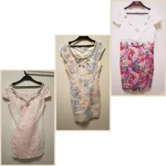 週末迄お値下げ 新品未使用品キャバドレス3着まとめ売り