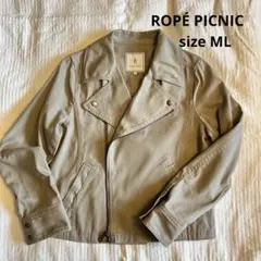 ROPÉ PICNICライダースジャケット 使いやすいコットン素材サイズM Lのサムネイル