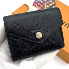 ルイヴィトン ポルトフォイユ ゾエ ブラック アンプラント 三つ折り財布