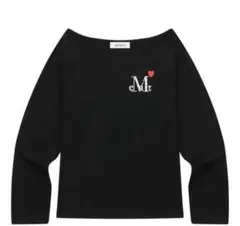 ANDMARY Dot mary logo tops Black - メルカリ