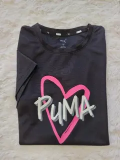 PUMA プーマ ハートロゴ Tシャツ 黒　Mサイズ