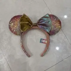 ディズニー　カチューシャ　スパンコール　カラフル