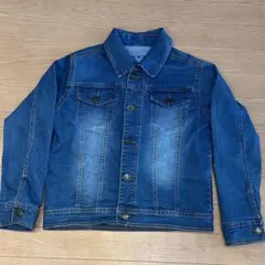 キッズ　デニムジャケット ボタン付き 140 Gジャン