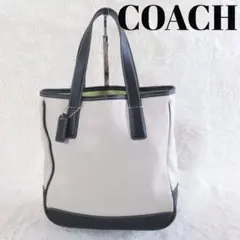 COACH コーチ　トートバッグ　キャンバス　レザー　7706