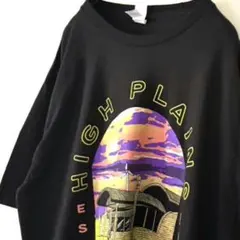 タルテックス Tech Center HIGHPLAINS Tシャツ L 黒古着
