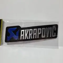 AKRAPOVIC　アクラポビッチ　青　耐熱アルミステッカーのサムネイル
