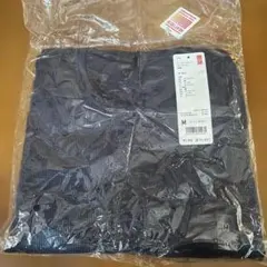 UNIQLO ヒートテック ワッフルクールネックT M 69 ネイビー