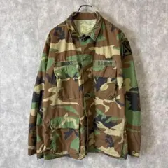 あ*ぅ様 90s 米軍実物 BDUジャケット M-R 迷彩 ブルックス ワッペン