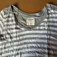 abercrombie ストライプ 半袖Tシャツ