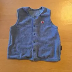 青いタオル地 ベビーベスト