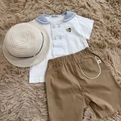 ファミリア セーラー襟 Tシャツ パンツ 帽子 80 まとめ売り