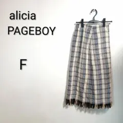 S982 ページボーイ PAGEBOY チェック柄タイトスカート F
