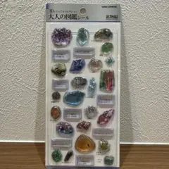 【新品】カミオジャパン 3D大人の図鑑シール　鉱物編　 正規品
