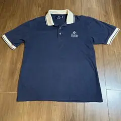 ゴルフウェア ポロシャツ 紺 Mサイズ 半袖
