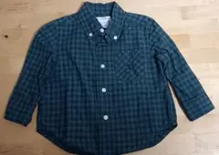 Ralph Lauren ＊12M グリーンチェック長袖シャツ