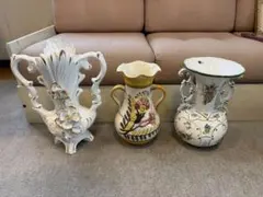 k230r124 イタリア製 Ceramiche Paoli 陶花フラワーベース - メルカリ