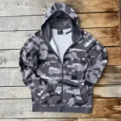畑*姉様 00s NIKE ナイキ　ジップパーカー　カモ柄　迷彩柄　フェード