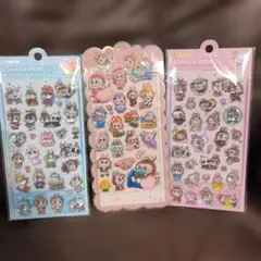 ラブブ　硬いタイプ　ボンボンドロップシール　➕おしり　PPシール　三枚セット　W