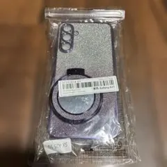Galaxy A25 5G用 ケース ミラー付き パープル