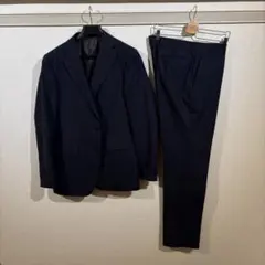 ダークネイビー ストライプ ビジネススーツ