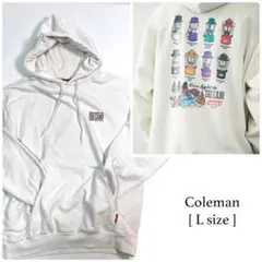 コールマン ＊ Coleman × リド・ブレイク ランタン柄 裏毛パーカー L