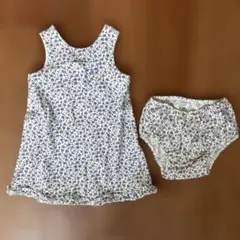 GAP ワンピース&ブルマセット パープル小花柄