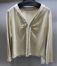 w7 新品未使用品 NOLLEY’S sophi ラメカーディガン ベージュ