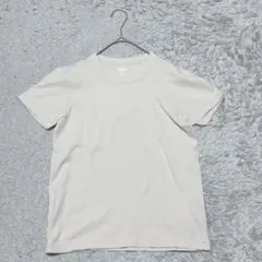 UNIQLO クルーネックTシャツトップス半袖［M］ベージュ
