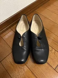 【美品】 あしながおじさん ボタンフラットシューズ